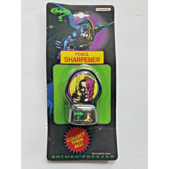 Batman Forever Pencil Sharpener 1995 Two Face Sealed U173 - Picture 1 of 1